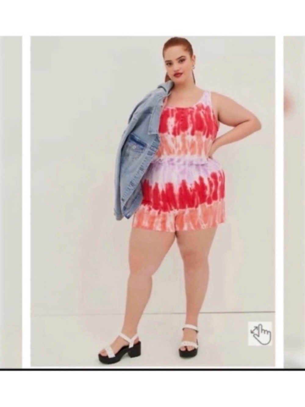 TORRID LOVESICK TIE DYE ROMPER - Picture 2 of 8